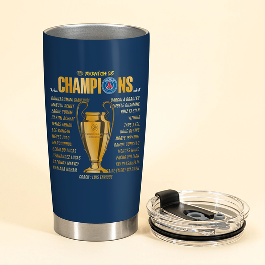 Paris SG UEFA Champions League V5 Winner Tumbler DDTCTND