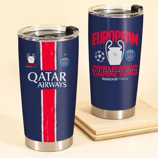 Paris SG UEFA Champions League V10 Winner Tumbler DDTCTND
