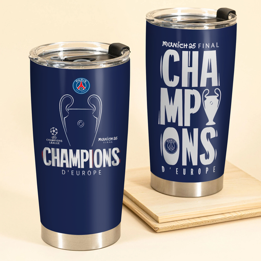Paris SG UEFA Champions League V11 Winner Tumbler DDTCTND