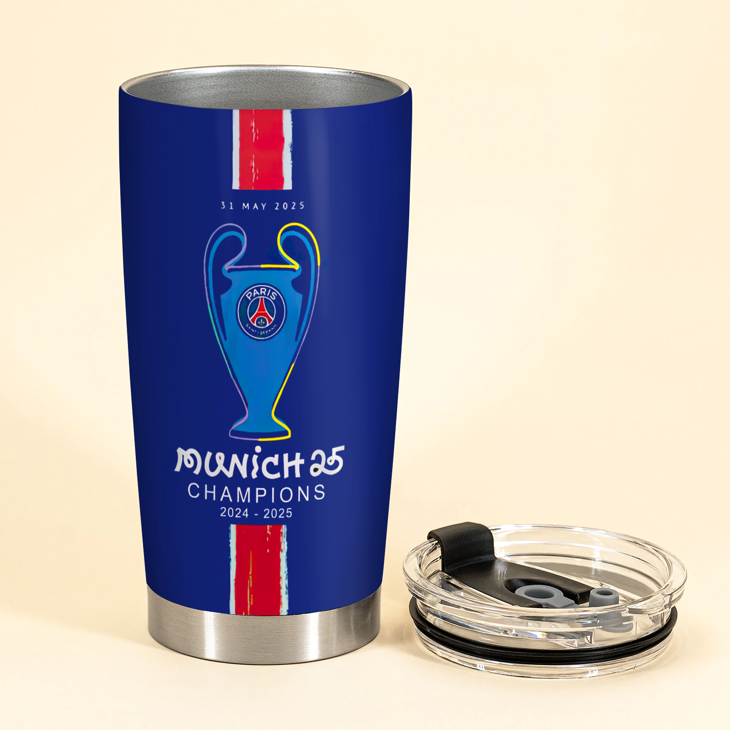 Paris SG UEFA Champions League V16 Winner Tumbler DDTCTND