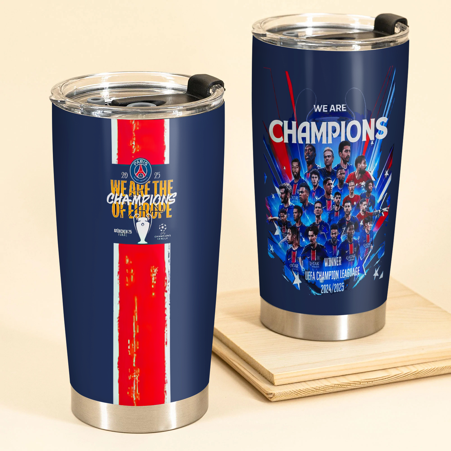 Paris SG UEFA Champions League V15 Winner Tumbler DDTCTND