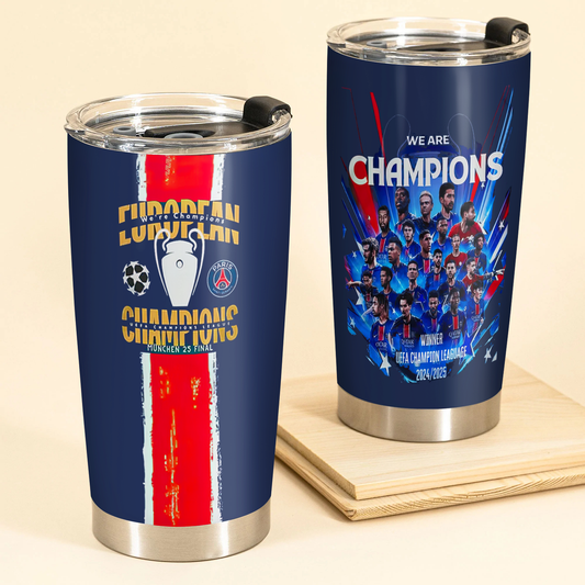 Paris SG UEFA Champions League V13 Winner Tumbler DDTCTND
