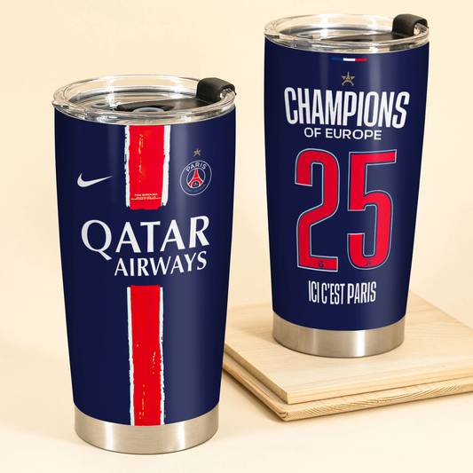 Paris SG UEFA Champions League Winner Tumbler DDTCTND