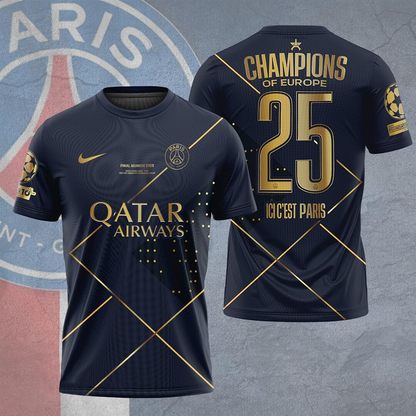 Paris SG UEFA Champions League Champions V34 Shirt DDTTTV