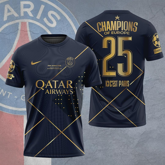 Paris SG UEFA Champions League Champions V34 Shirt DDTTTV