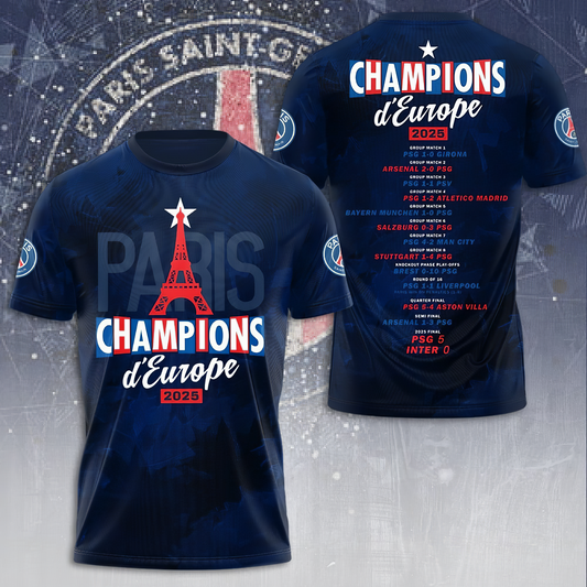 Paris SG UEFA Champions League Champions V35 Shirt DDTNTL