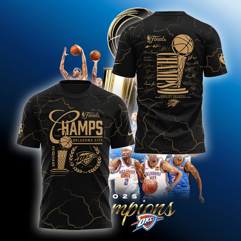 OKC NBA Finals Champions 2025 V35 Shirt DDT TTV
