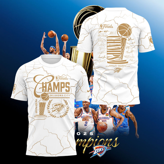 OKC NBA Finals Champions 2025 V35 Shirt DDT TTV