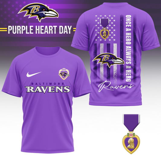 BR Premium National Purple Hear Day 3D Shirt DDT TTV