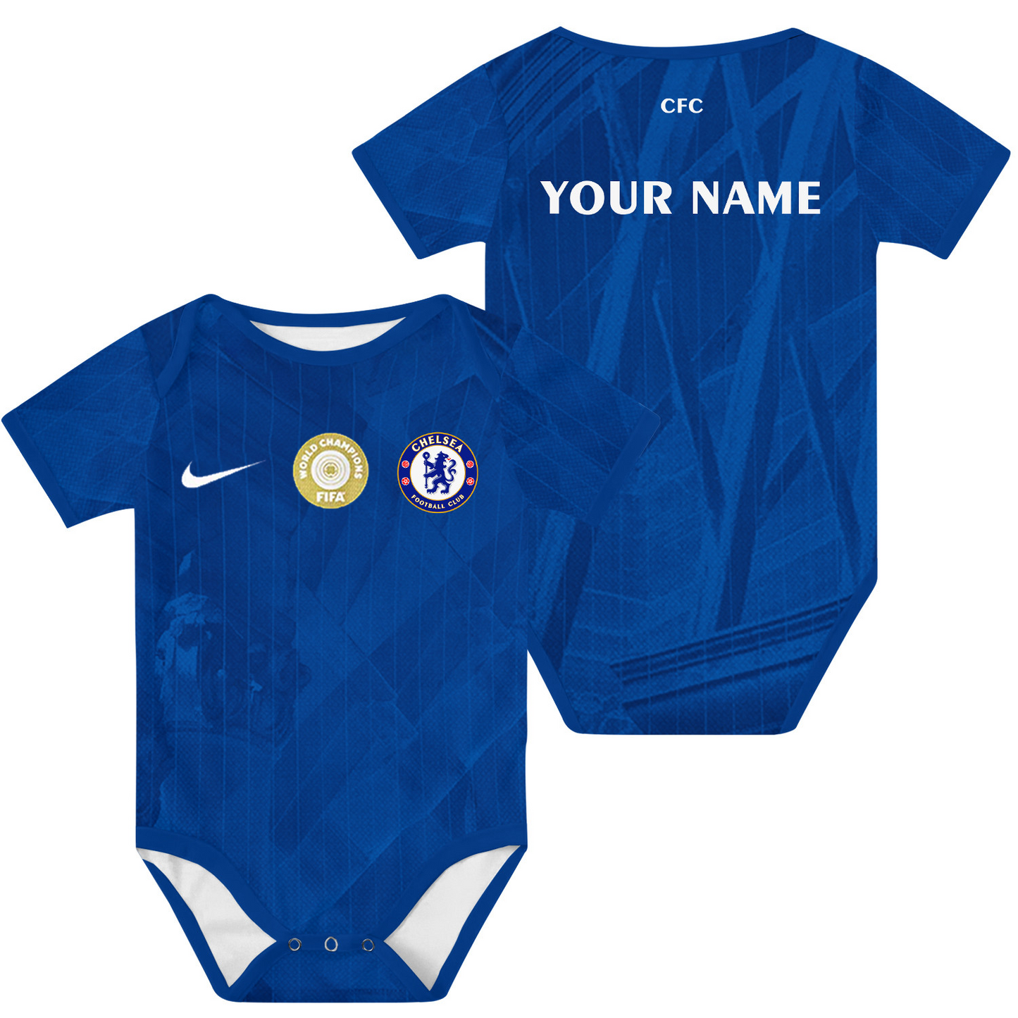 CHE F.C Soccer Jersey , Baby Rib Bodysuit Sizes V2 DATND TANTD