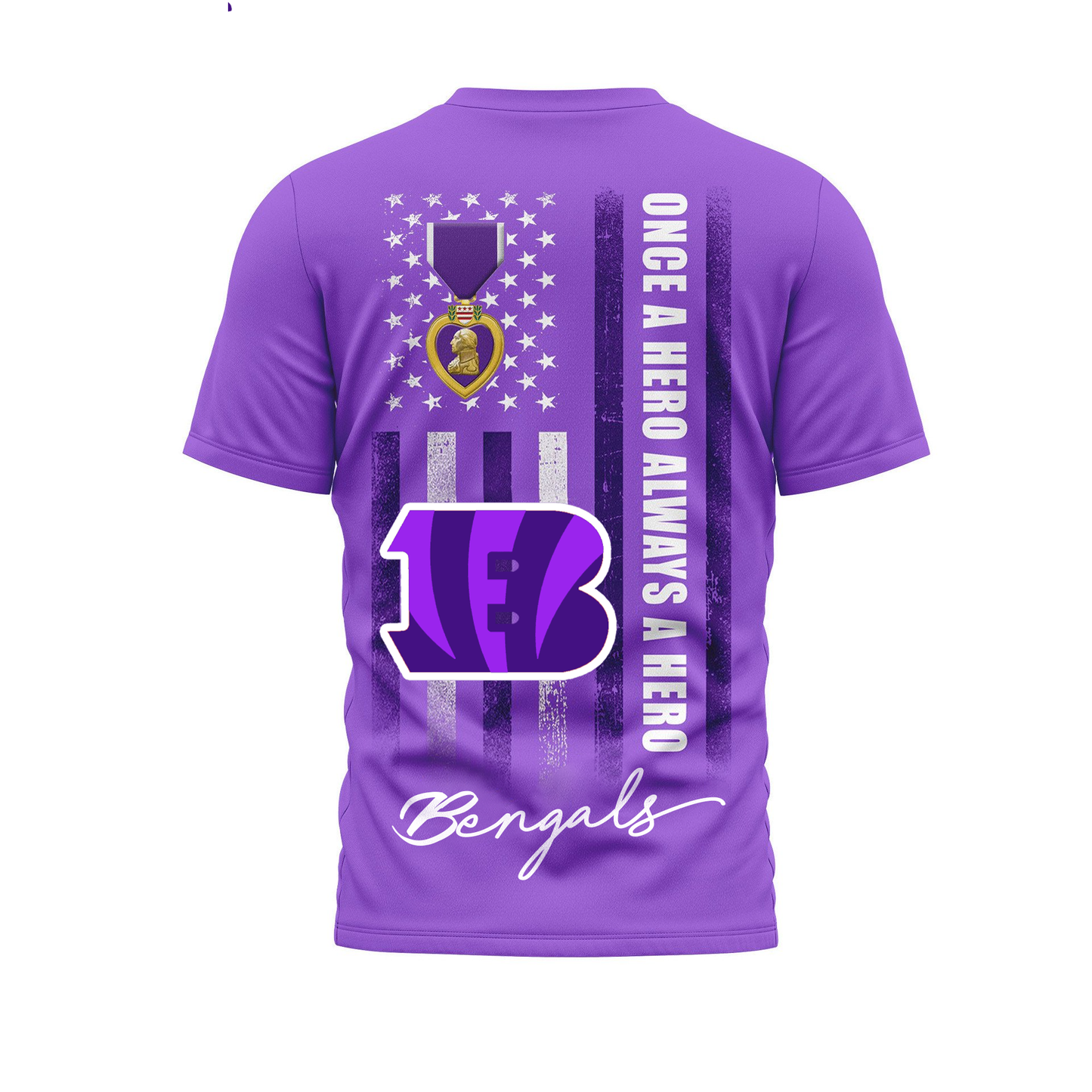 CIN Premium National Purple Hear Day 3D Shirt DDT TTV