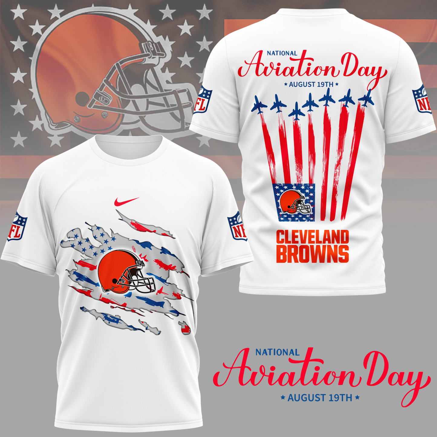 CLE Premium National Aviation Day 3D Shirt DDT TTV