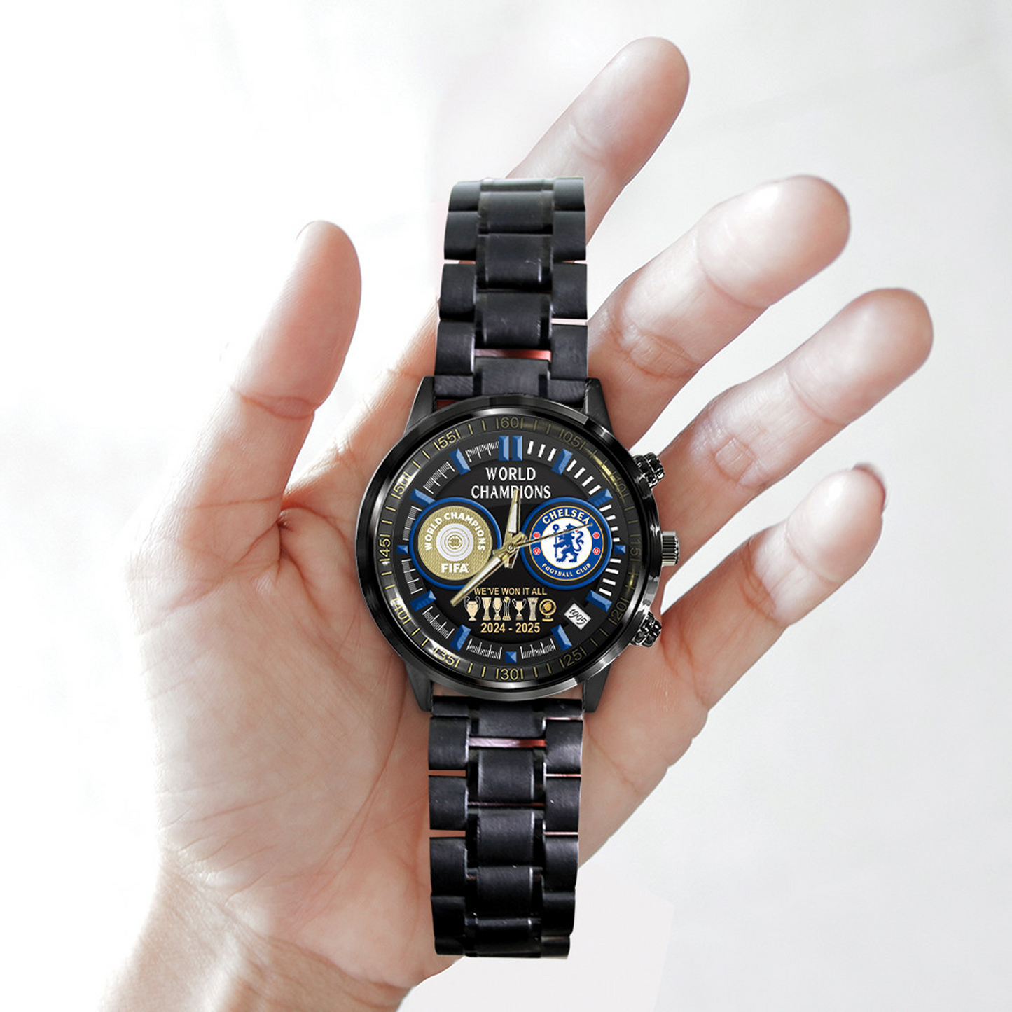 CHE F.C. Champions 2025 Steel Watch V2 1607 DatND DVT