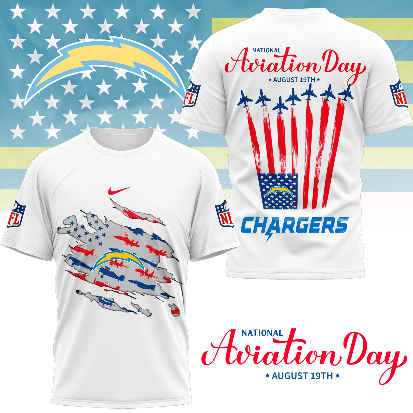 LAC Premium National Aviation Day 3D Shirt DDT TTV