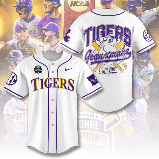 LSU 2025 NCAA Baseball National Champions V33 Baseball Jersey DDT TTV