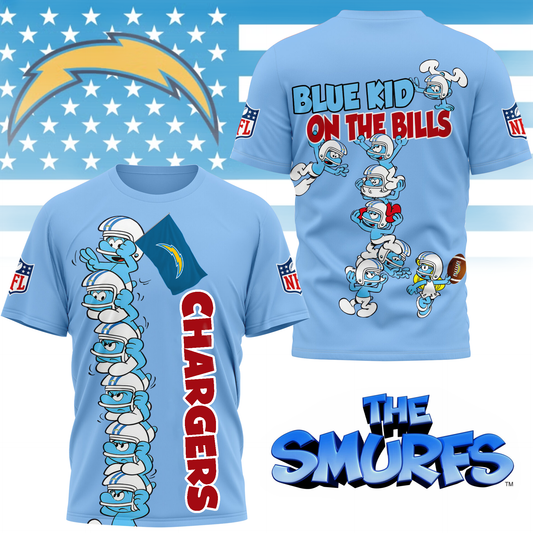 LAC Premium NFL x Smurfs 3D Shirt DDT 220725 CTND