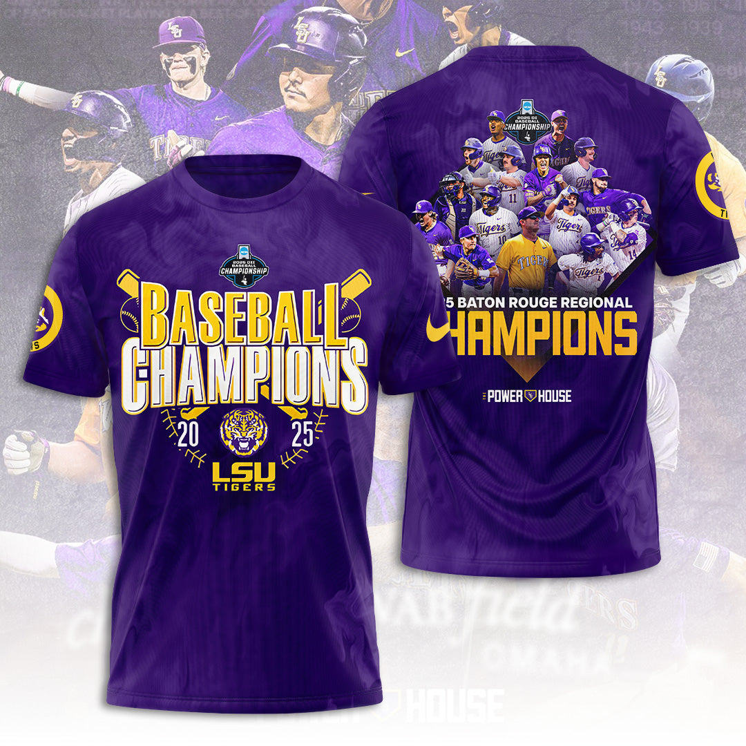 LSU Wins 2025 DI Baseball National Championship V3 Shirt DDT CTND
