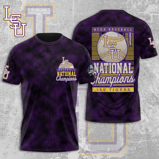 LSU Wins 2025 DI Baseball National Championship V4 Shirt DDT CTND