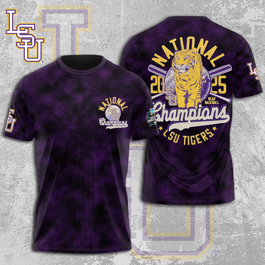 LSU Wins 2025 DI Baseball National Championship V6 Shirt DDT CTND