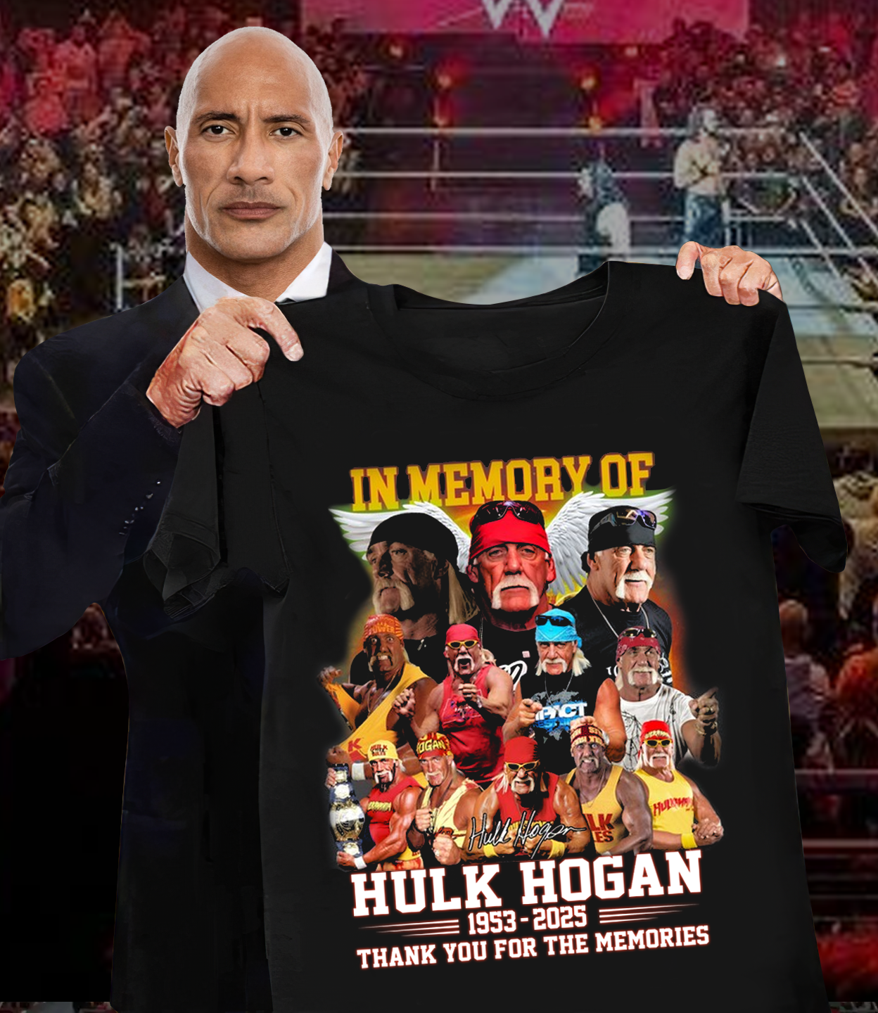 Hulk Hogan “In Loving Memory” 2D Shirt V1 DatND DVT