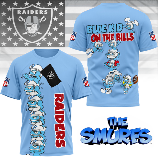 LVR Premium NFL x Smurfs 3D Shirt DDT 210725 CTND