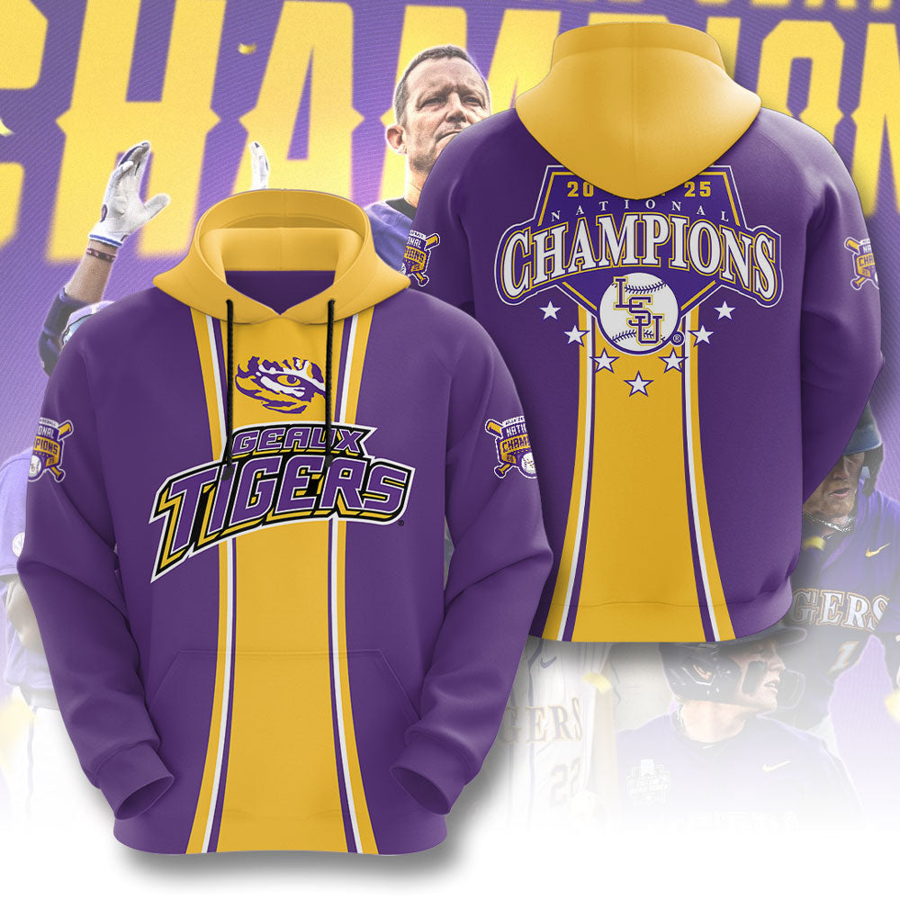 LSU Wins 2025 DI Baseball National Championship V11 Shirt DDT CTND