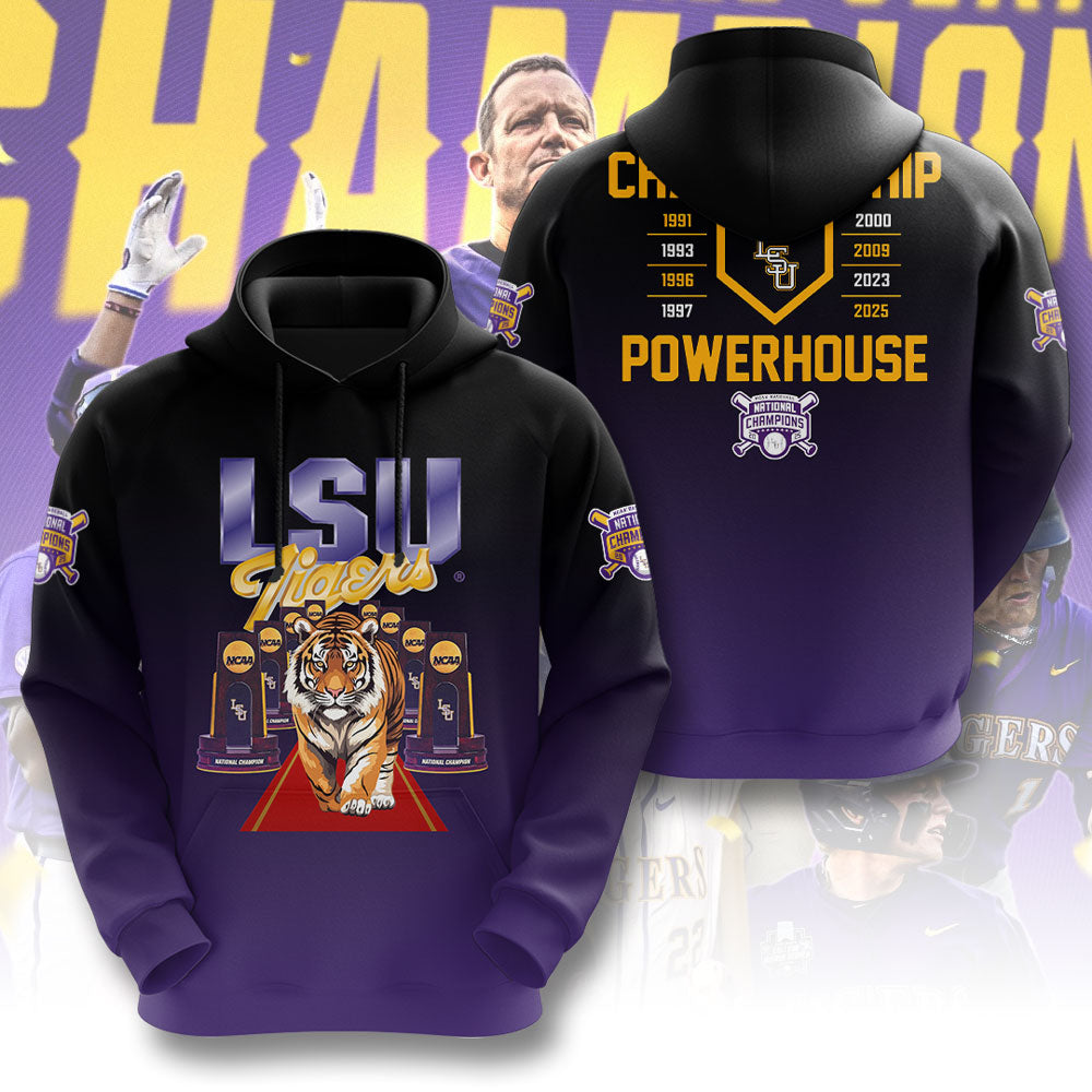 LSU Wins 2025 DI Baseball National Championship V14 Shirt DDT CTND