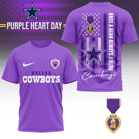 DC Premium National Purple Hear Day 3D Shirt DDT TTV