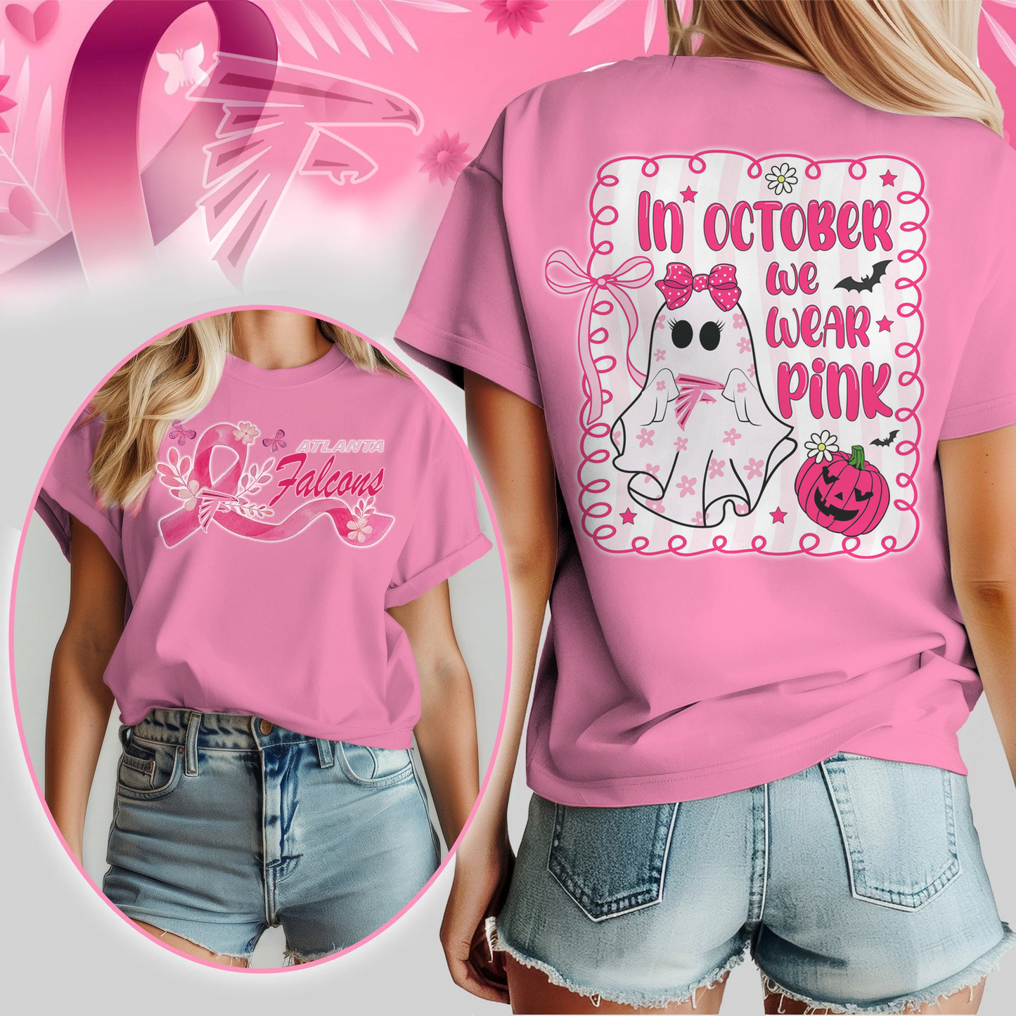 NFL AF - In October We Wear Pink Shirt DDT NTL