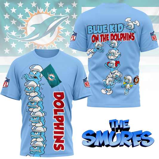 MD Premium NFL x Smurfs 3D Shirt DDT 210725 CTND
