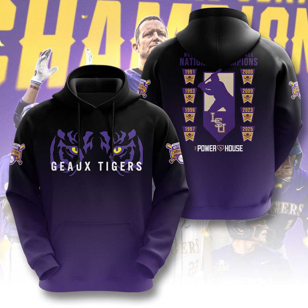 LSU Wins 2025 DI Baseball National Championship V18 Shirt DDT CTND
