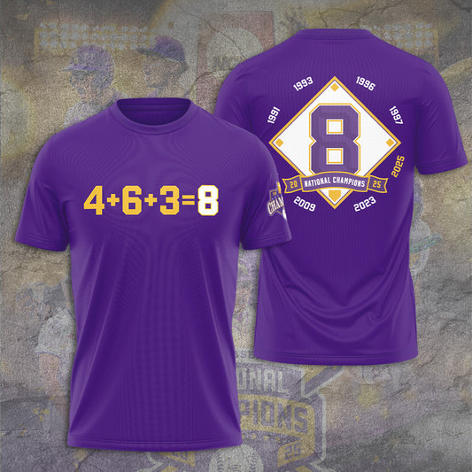 LSU Wins 2025 DI Baseball National Championship V19 Shirt DDT CTND