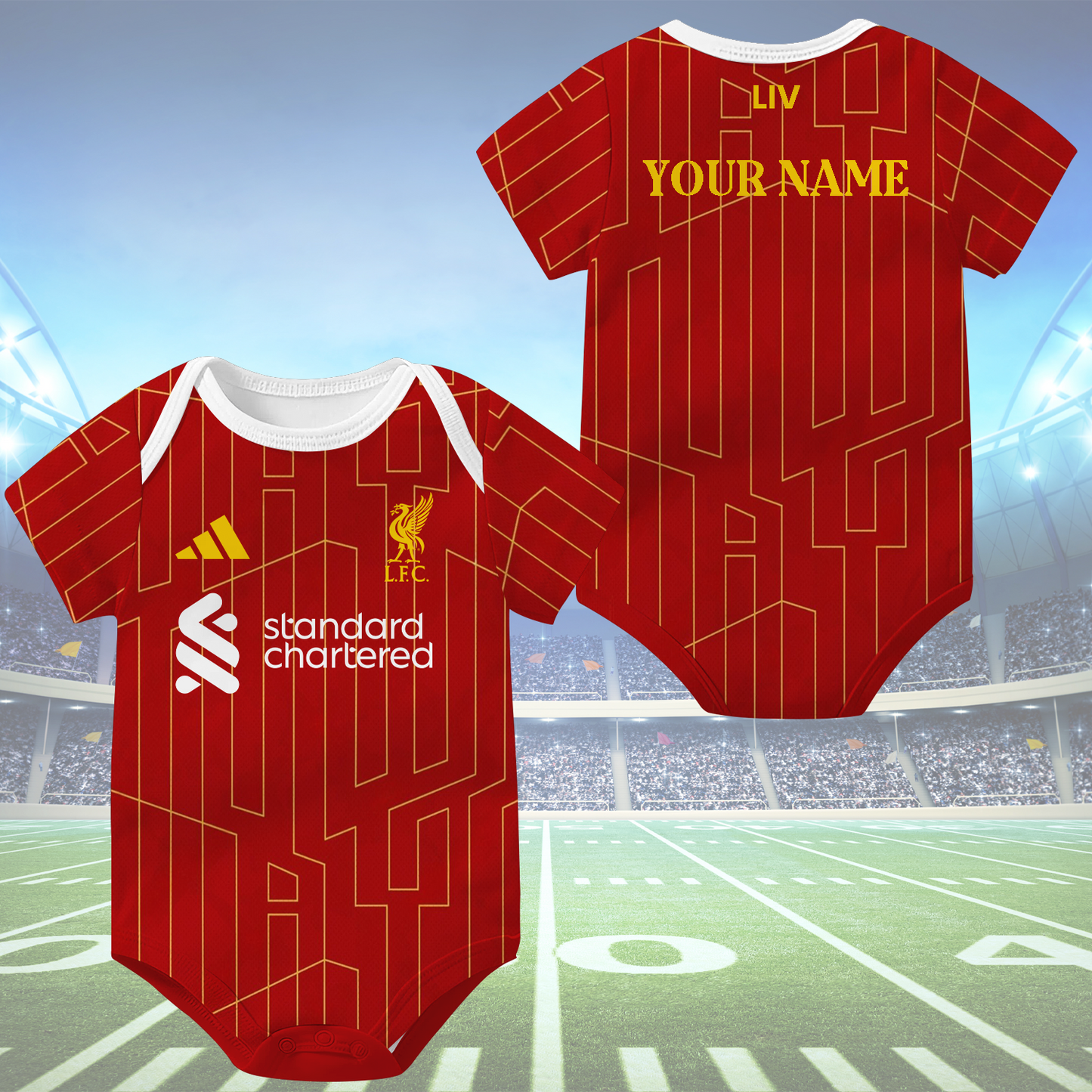 LIV Soccer Jersey , Baby Rib Bodysuit Sizes DATND TANTD