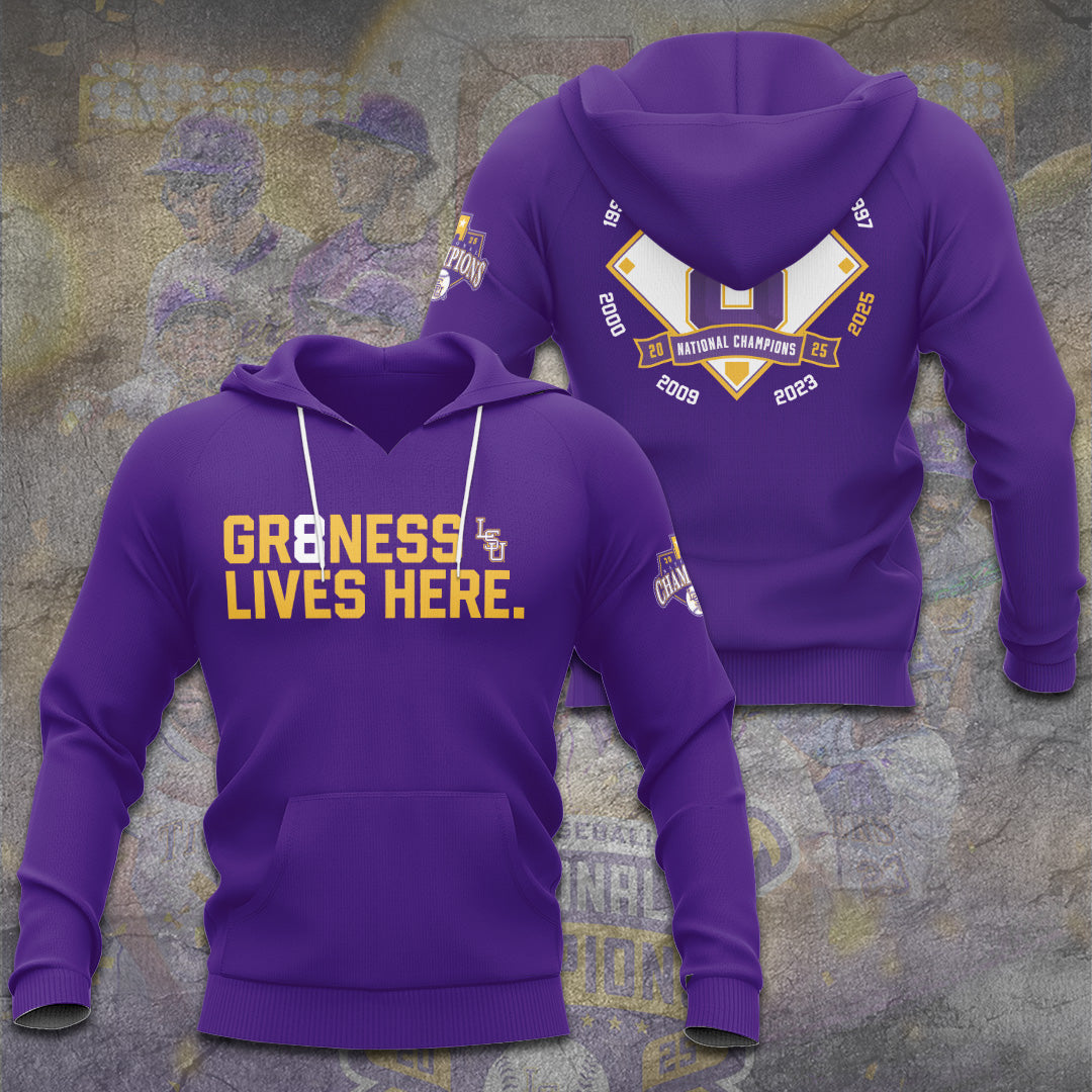 LSU Wins 2025 DI Baseball National Championship V21 Shirt DDT CTND
