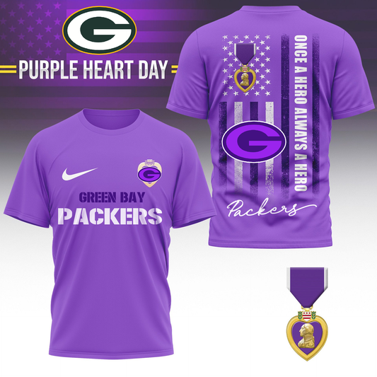 GBP Premium National Purple Hear Day 3D Shirt DDT TTV