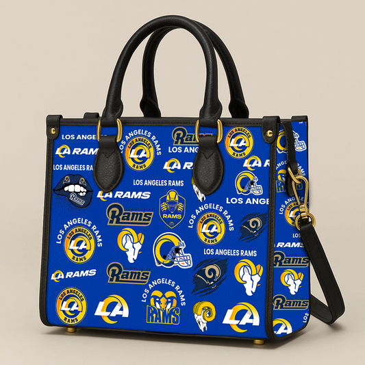 Los Angeles Rams Women Leather Hand Bag V1 DATND TANTD