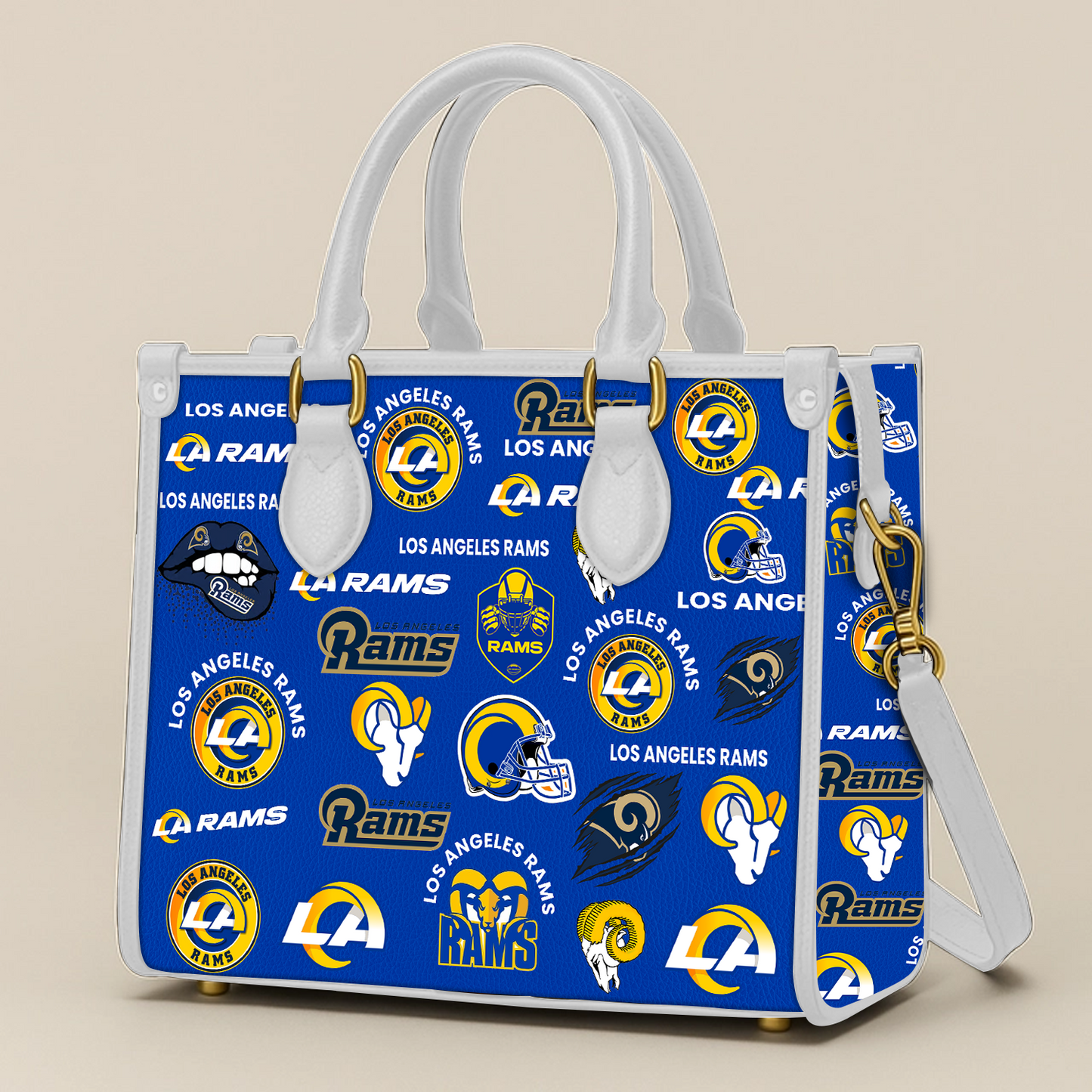 Los Angeles Rams Women Leather Hand Bag V1 DATND TANTD