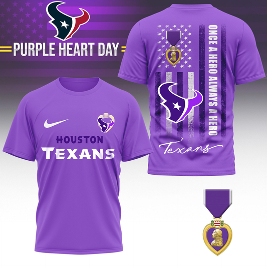 HT Premium National Purple Hear Day 3D Shirt DDT TTV