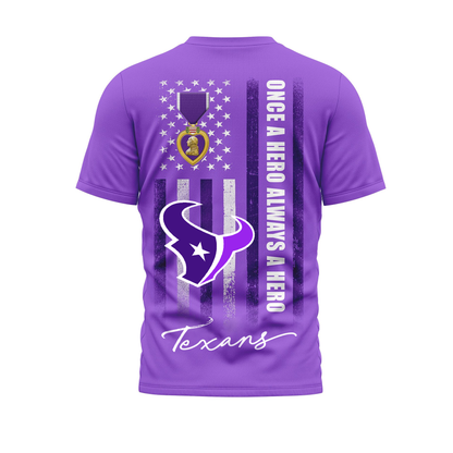 HT Premium National Purple Hear Day 3D Shirt DDT TTV