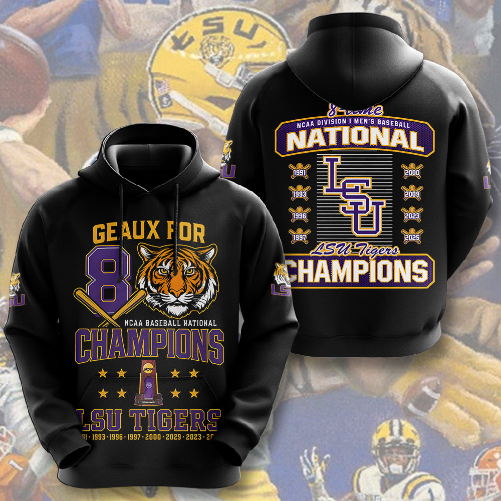 LSU Wins 2025 DI Baseball National Championship V26 Shirt DDT CTND