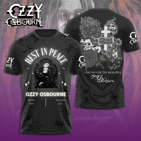 Ozzy Osbourne “In Loving Memory” 3D Shirt V8 DatND DVT