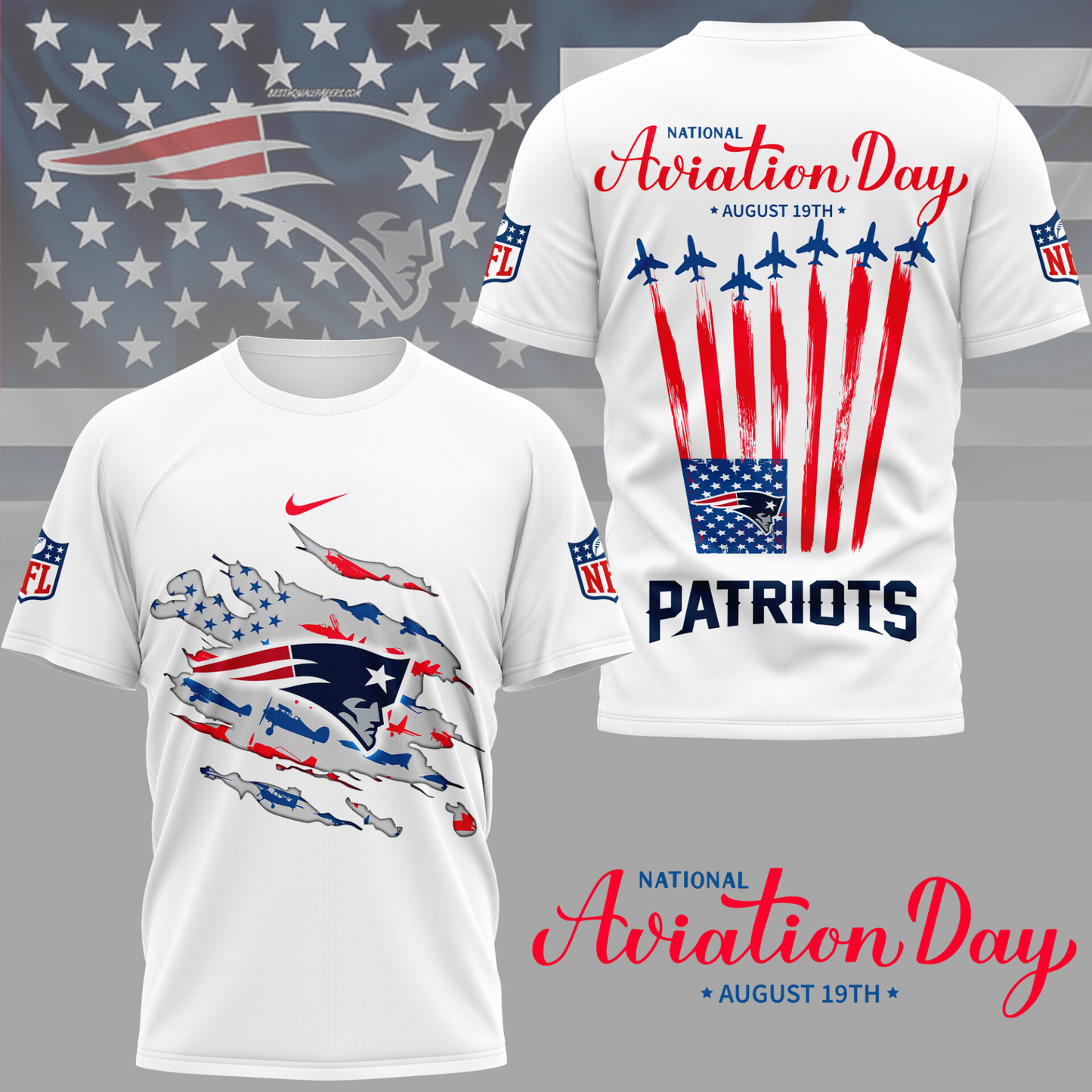 NEP Premium National Aviation Day 3D Shirt DDT TTV