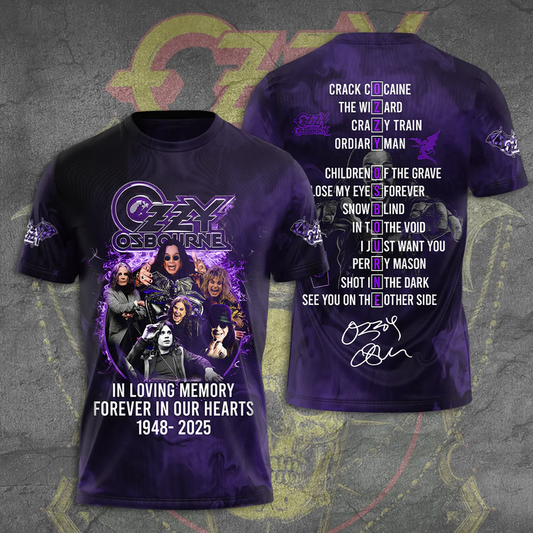 Ozzy Osbourne “In Loving Memory” 3D Shirt V10 DatND DVT