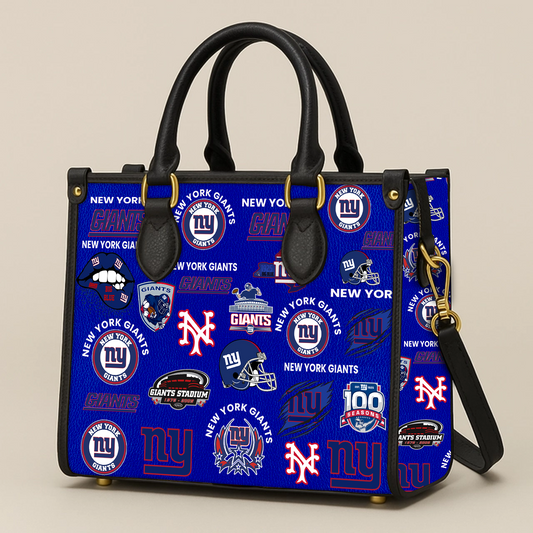 New York Giants Women Leather Hand Bag V1 DATND TANTD