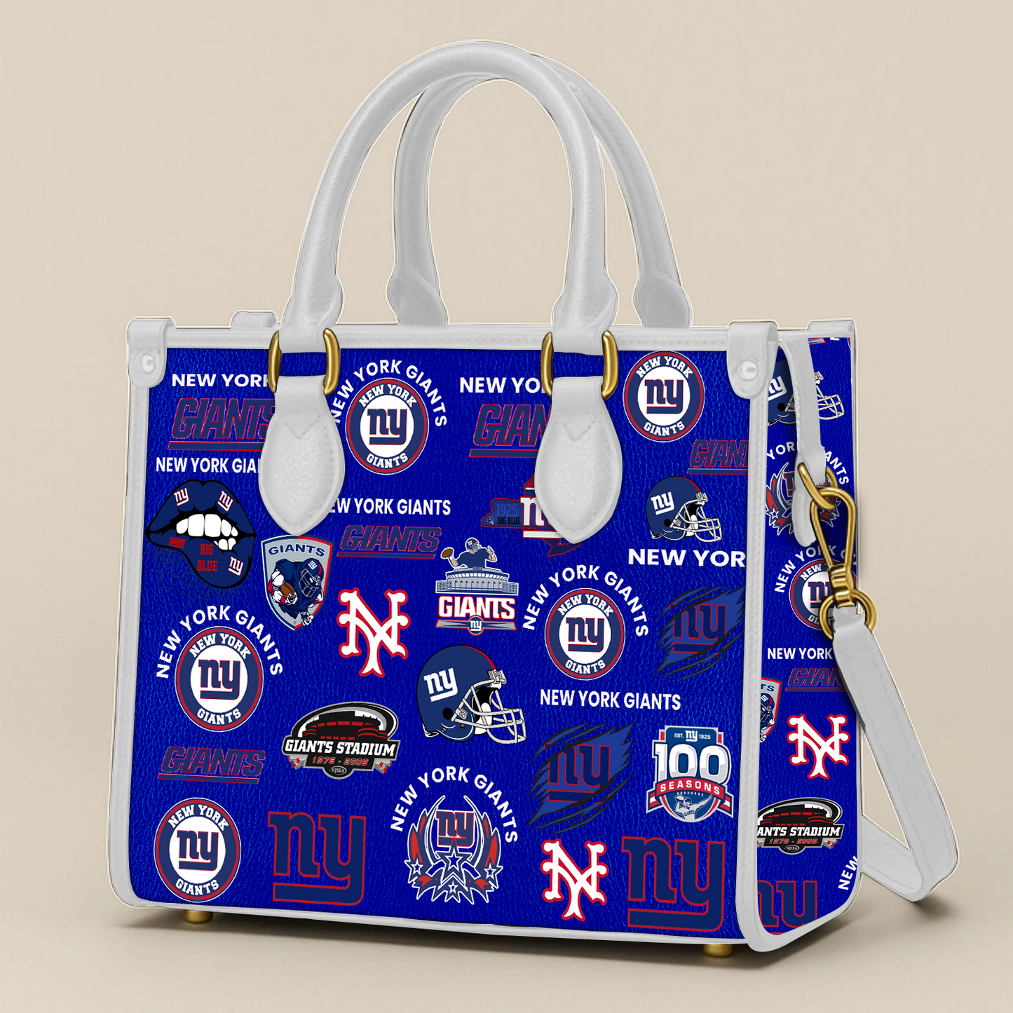 New York Giants Women Leather Hand Bag V1 DATND TANTD