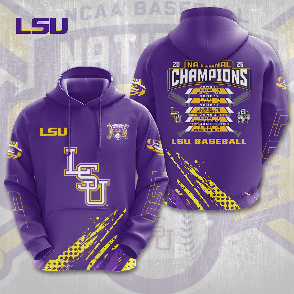 LSU Wins 2025 DI Baseball National Championship V30 Shirt DDT CTND