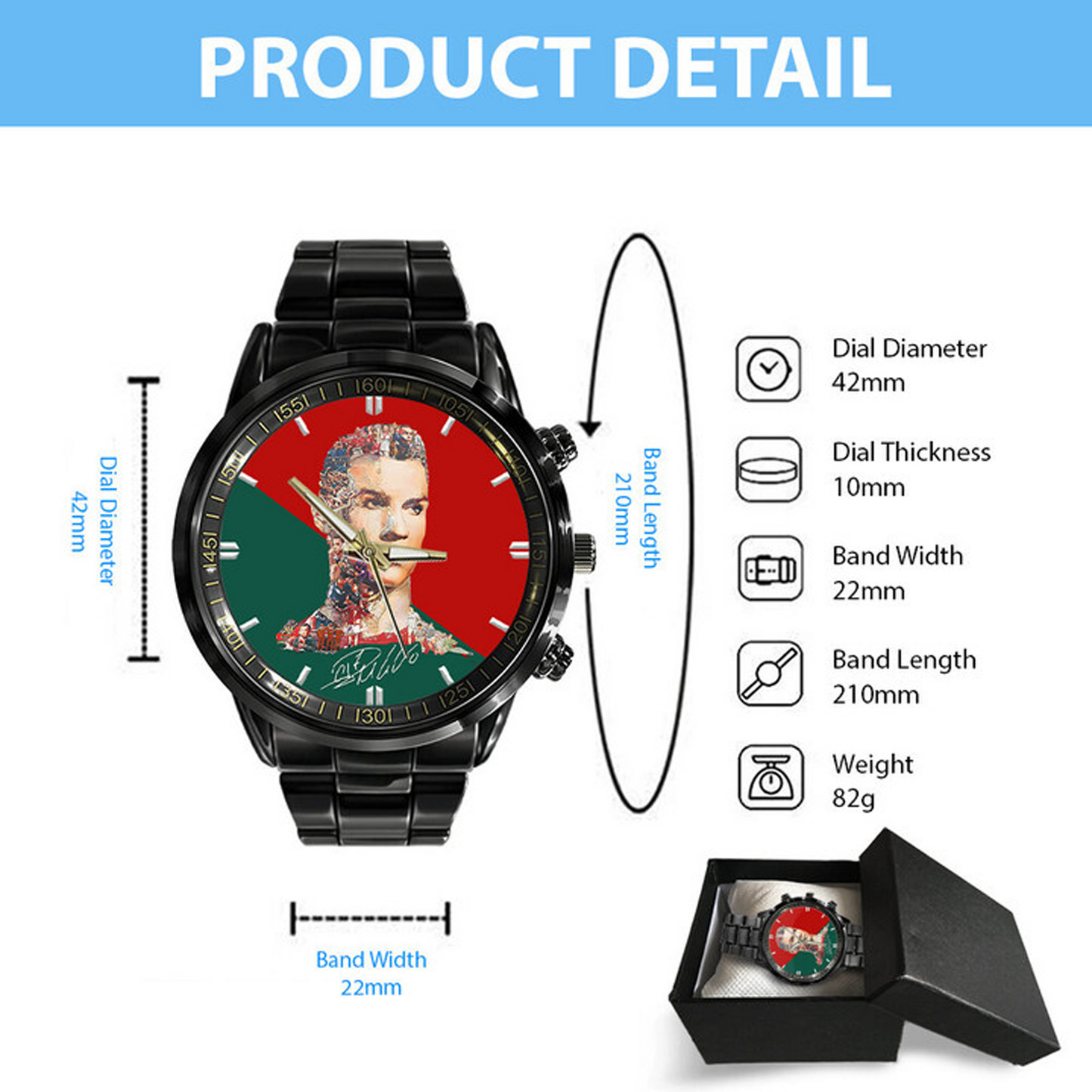 CR7 Watch V1 DATND TANTD