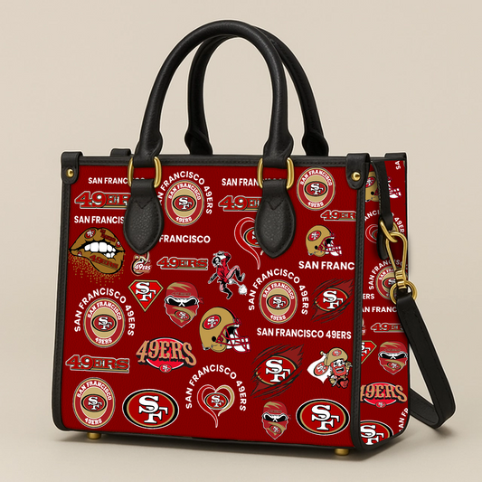 SF 49ers Women Leather Hand Bag V1 DATND TANTD