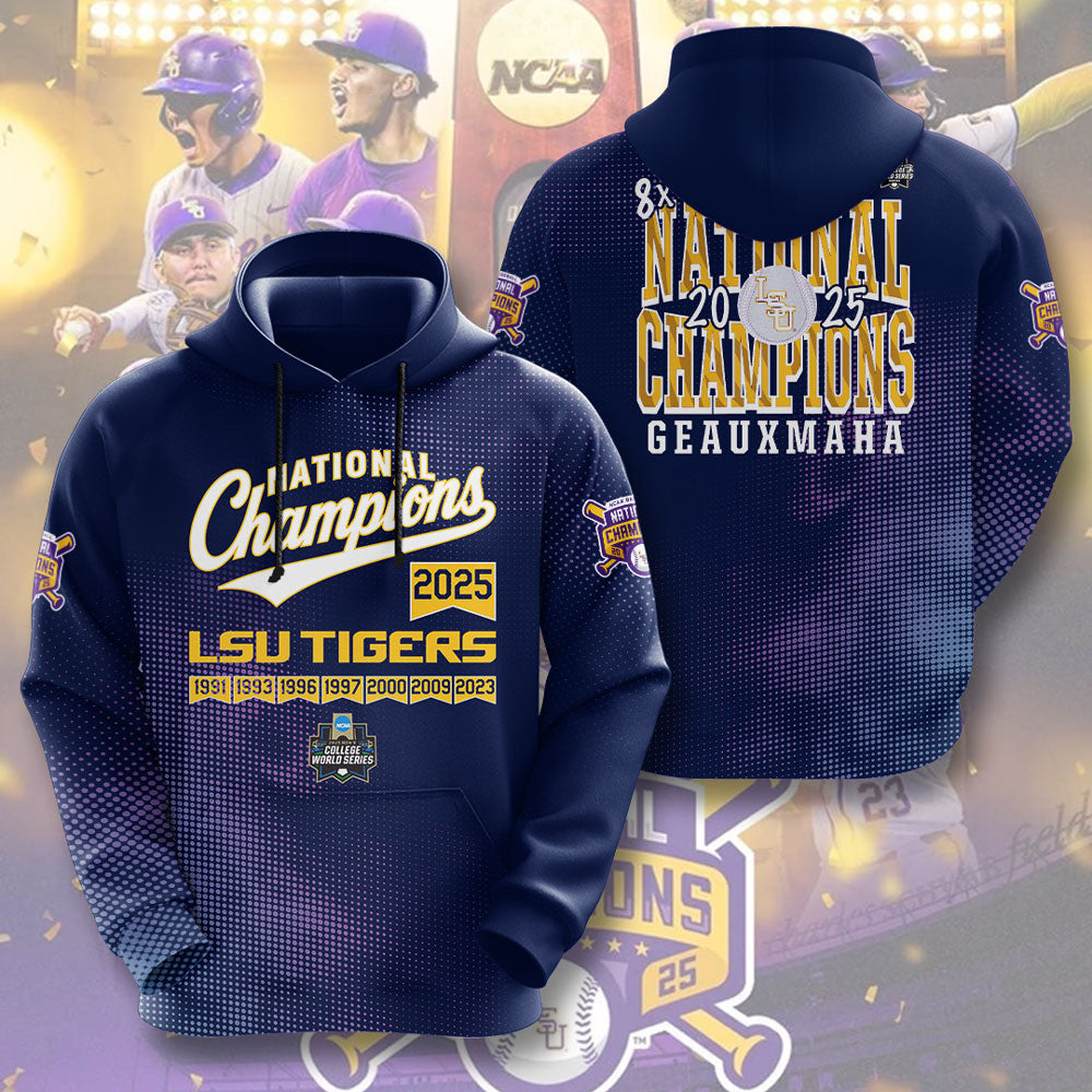 LSU Wins 2025 DI Baseball National Championship V31 Shirt DDT CTND