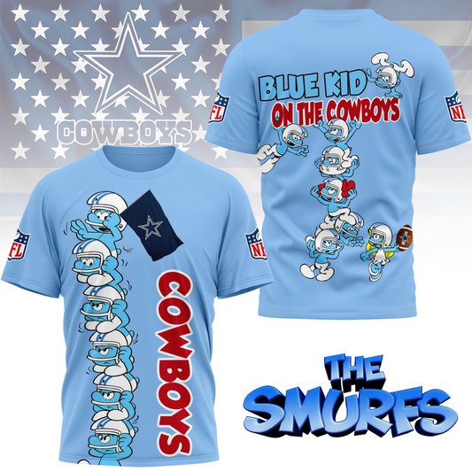DC Premium NFL x Smurfs 3D Shirt DDT 210725 CTND